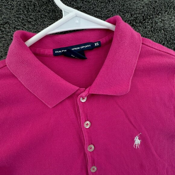 Ralph Lauren Sport Women XS Pink Dress Short Sleeve Cotton Knit Adult Pullover - Picture 6 of 9
